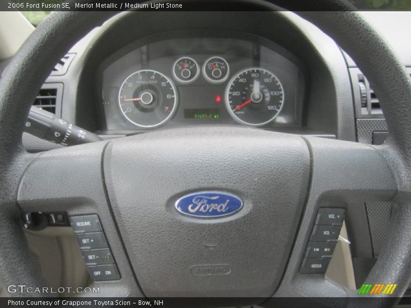 Merlot Metallic / Medium Light Stone 2006 Ford Fusion SE