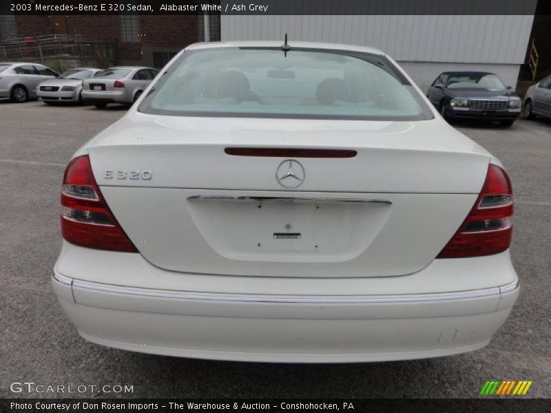 Alabaster White / Ash Grey 2003 Mercedes-Benz E 320 Sedan