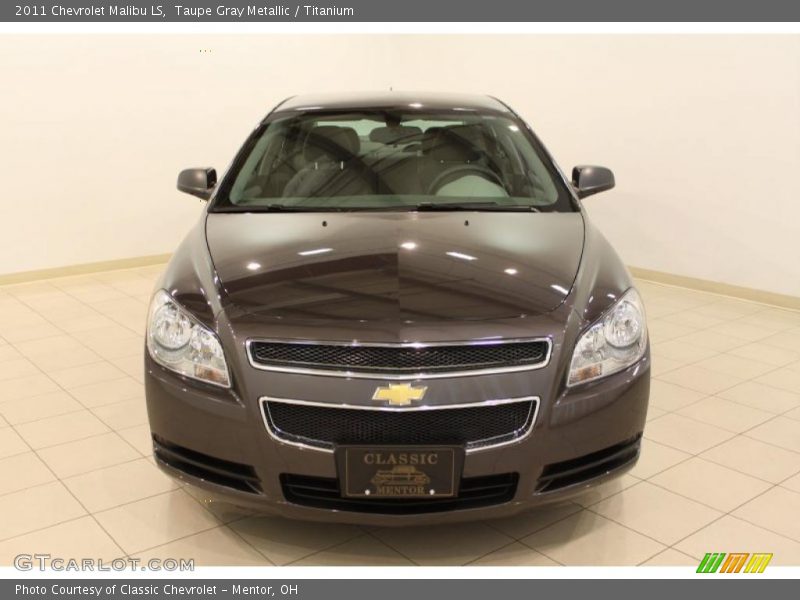 Taupe Gray Metallic / Titanium 2011 Chevrolet Malibu LS