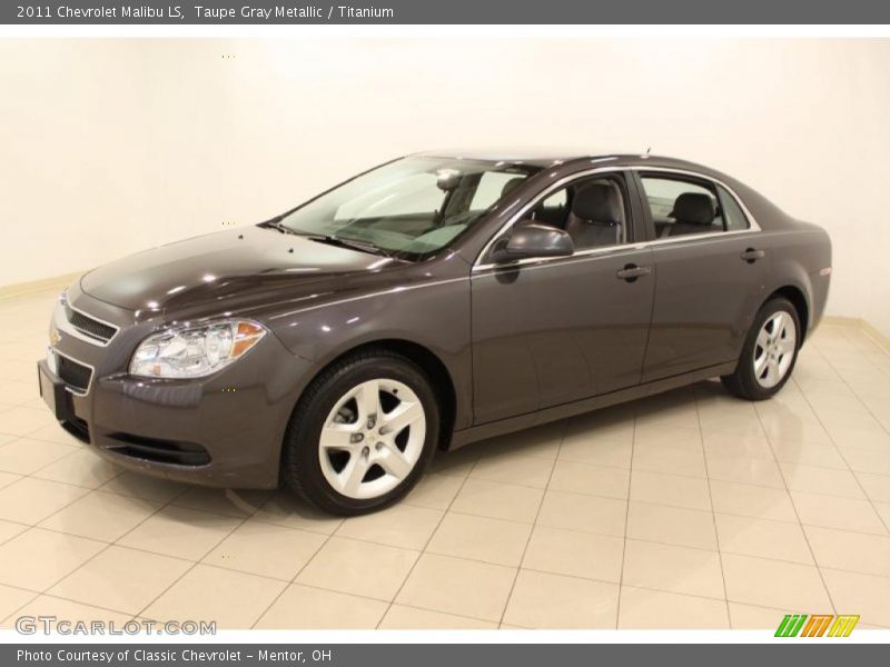 Taupe Gray Metallic / Titanium 2011 Chevrolet Malibu LS