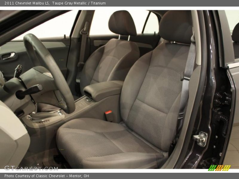Taupe Gray Metallic / Titanium 2011 Chevrolet Malibu LS