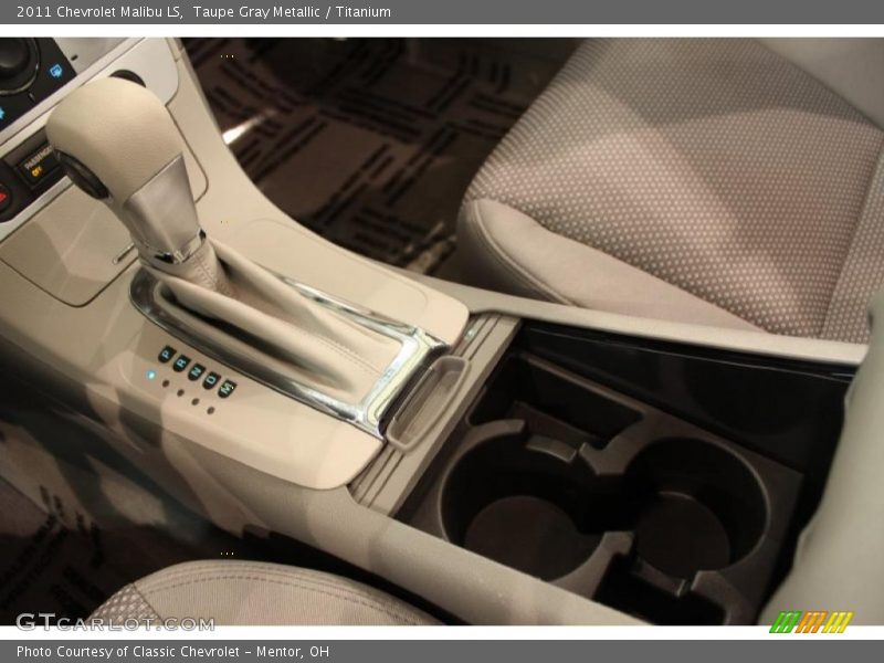 Taupe Gray Metallic / Titanium 2011 Chevrolet Malibu LS