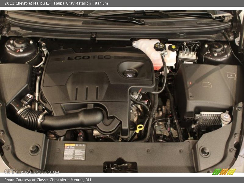 Taupe Gray Metallic / Titanium 2011 Chevrolet Malibu LS