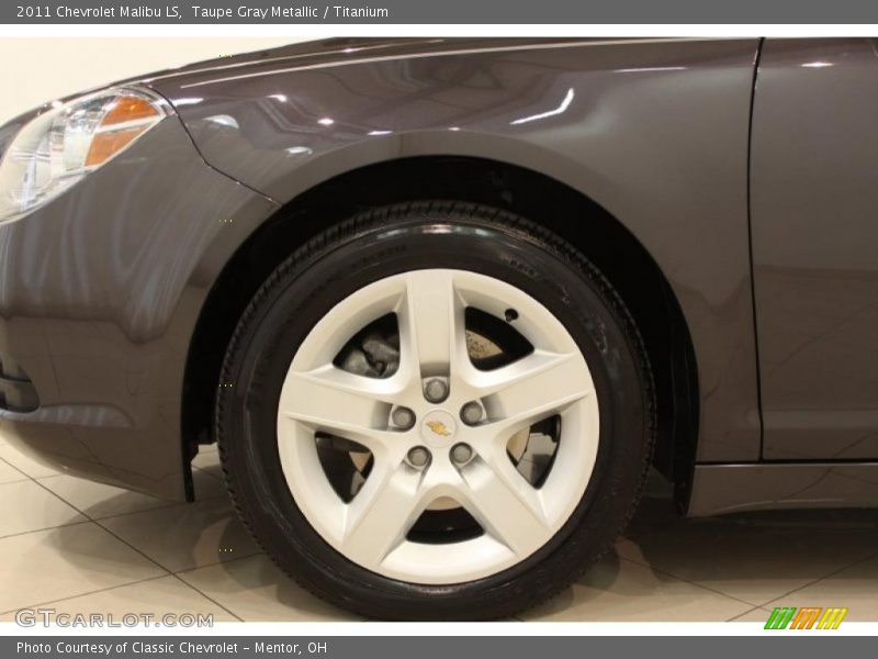 Taupe Gray Metallic / Titanium 2011 Chevrolet Malibu LS