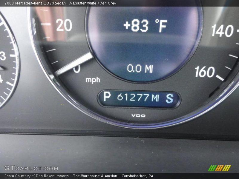 Alabaster White / Ash Grey 2003 Mercedes-Benz E 320 Sedan