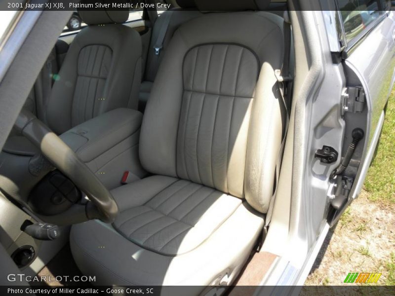 Platinum Silver Metallic / Dove Grey 2001 Jaguar XJ XJ8