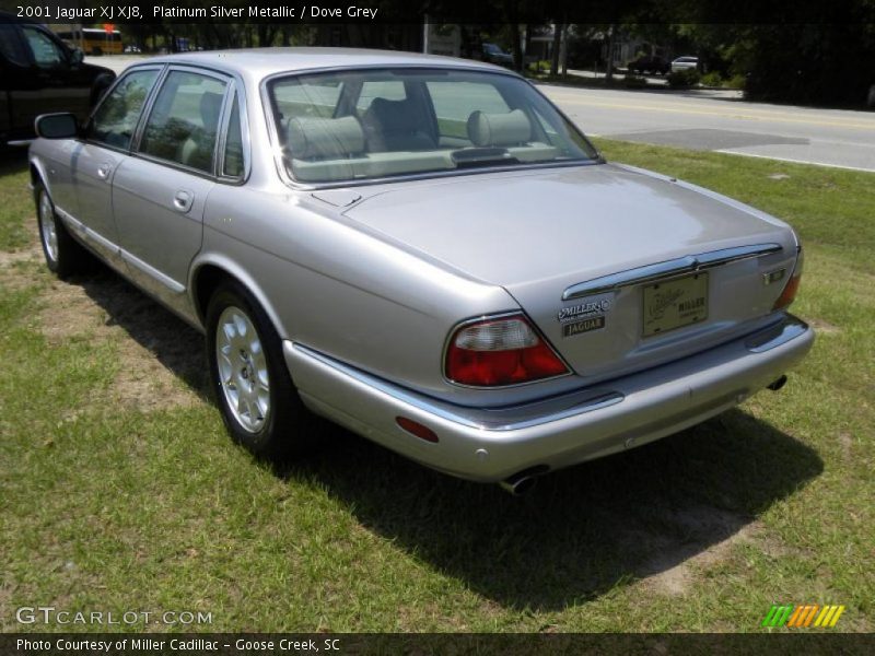 Platinum Silver Metallic / Dove Grey 2001 Jaguar XJ XJ8