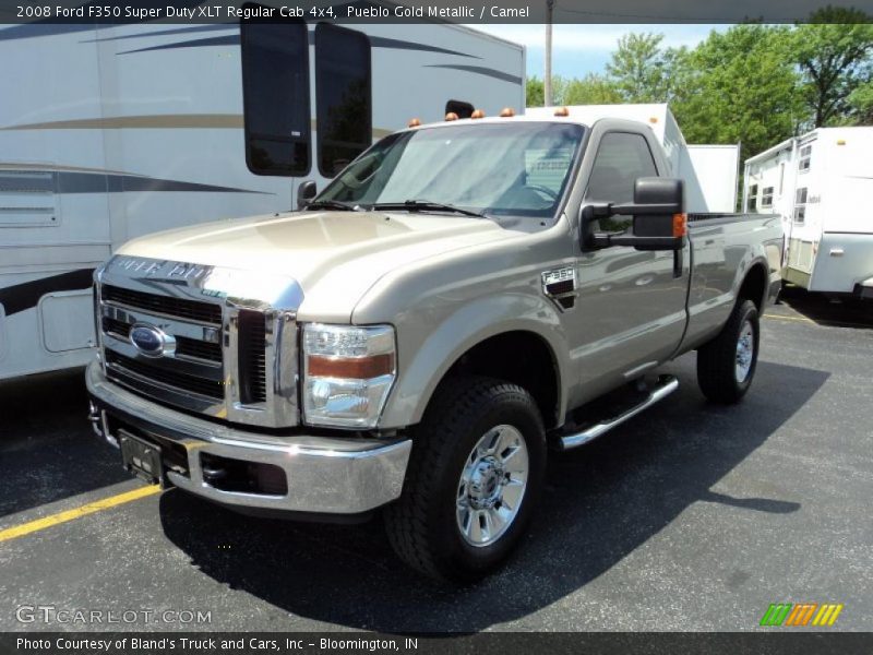 Pueblo Gold Metallic / Camel 2008 Ford F350 Super Duty XLT Regular Cab 4x4