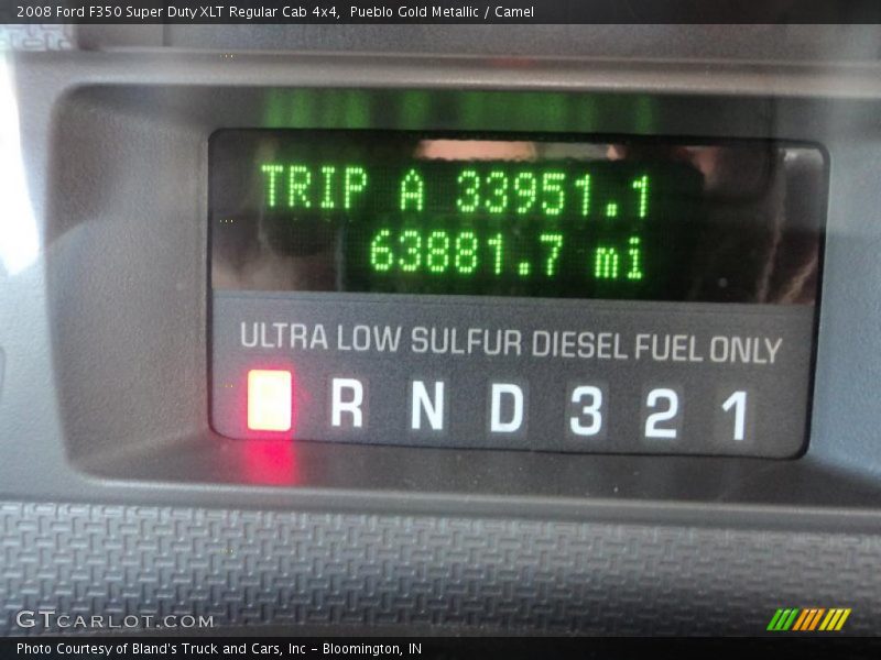 Pueblo Gold Metallic / Camel 2008 Ford F350 Super Duty XLT Regular Cab 4x4