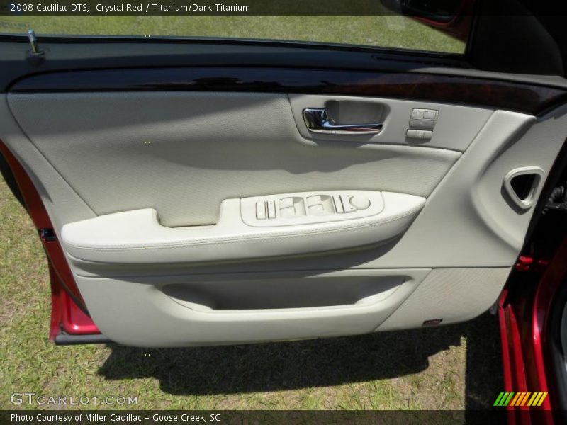 Crystal Red / Titanium/Dark Titanium 2008 Cadillac DTS