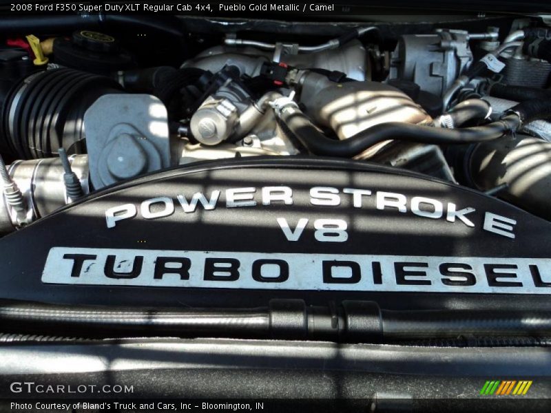 Pueblo Gold Metallic / Camel 2008 Ford F350 Super Duty XLT Regular Cab 4x4