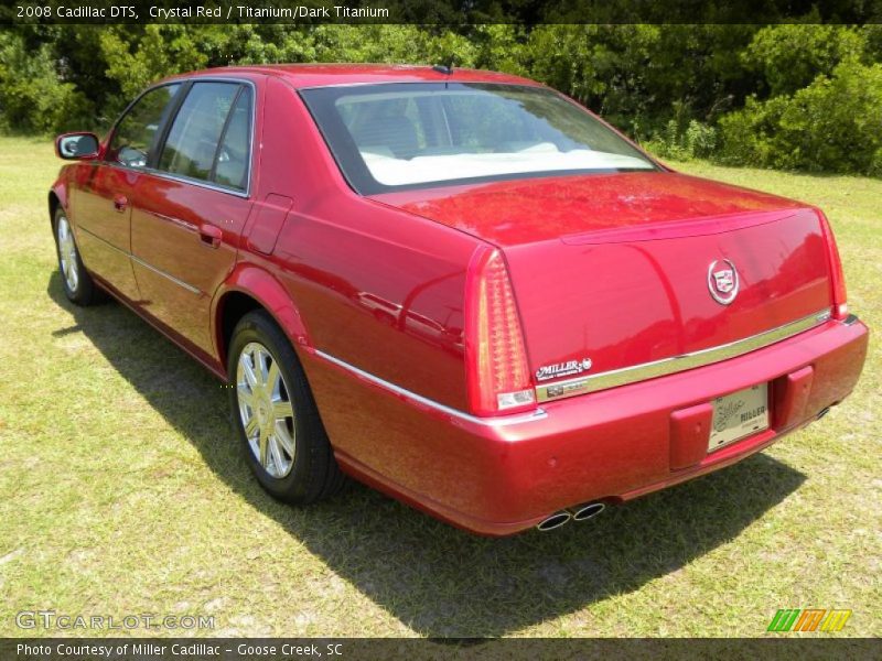 Crystal Red / Titanium/Dark Titanium 2008 Cadillac DTS