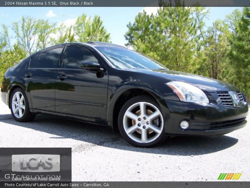 Onyx Black / Black 2004 Nissan Maxima 3.5 SE