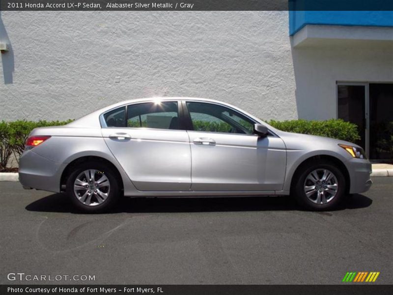 Alabaster Silver Metallic / Gray 2011 Honda Accord LX-P Sedan