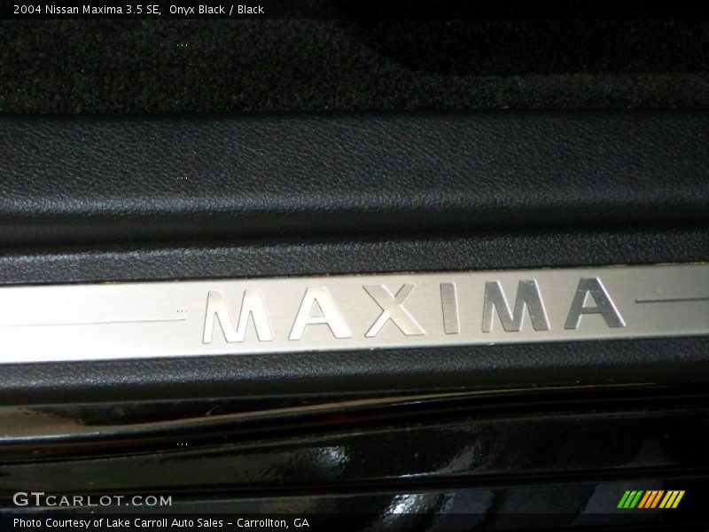 Onyx Black / Black 2004 Nissan Maxima 3.5 SE