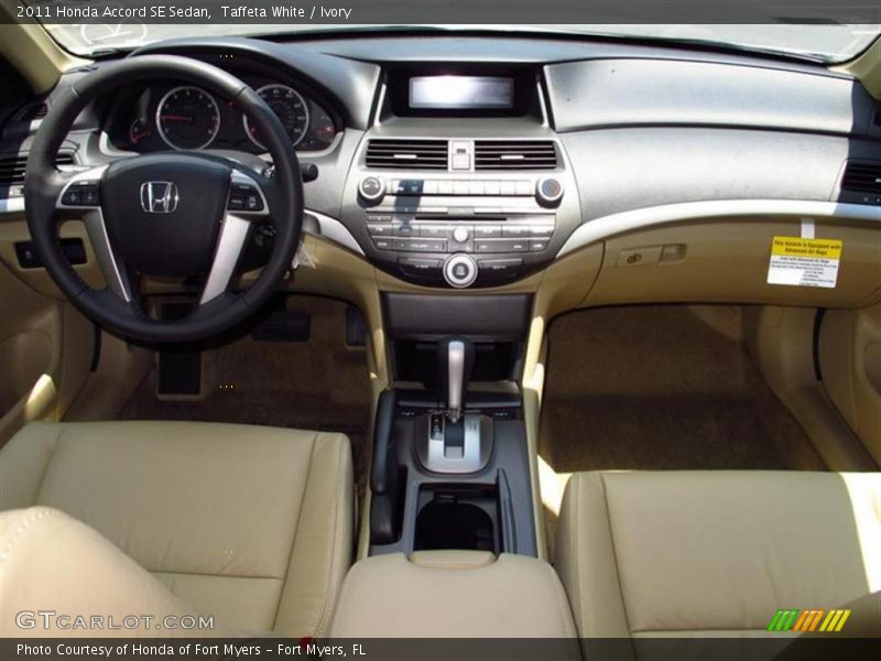 Dashboard of 2011 Accord SE Sedan