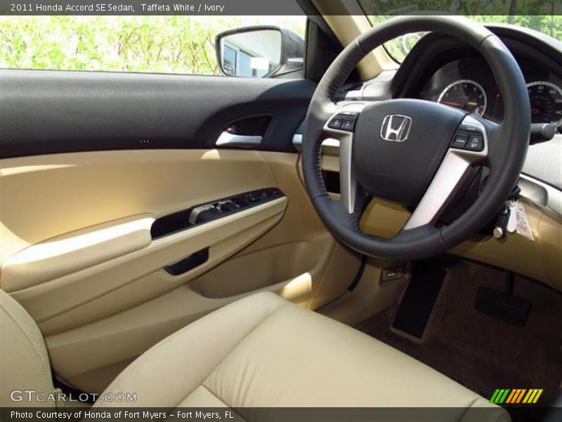  2011 Accord SE Sedan Ivory Interior