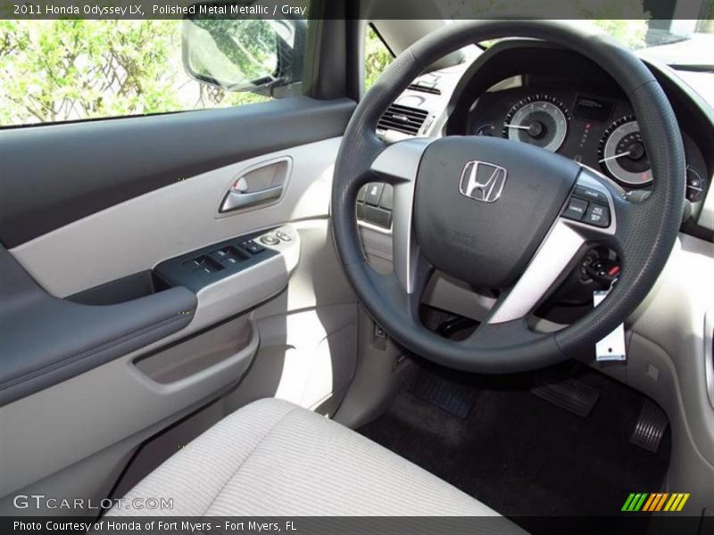 Polished Metal Metallic / Gray 2011 Honda Odyssey LX
