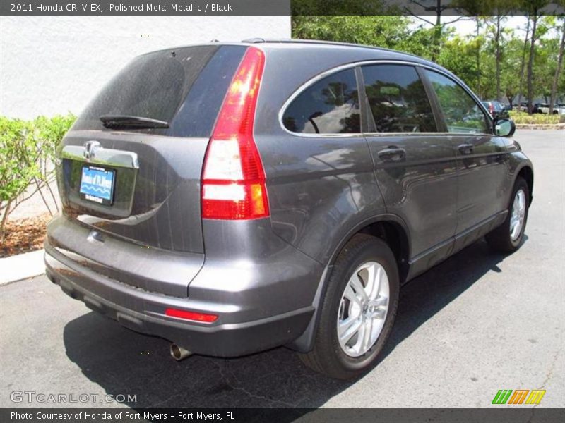 Polished Metal Metallic / Black 2011 Honda CR-V EX