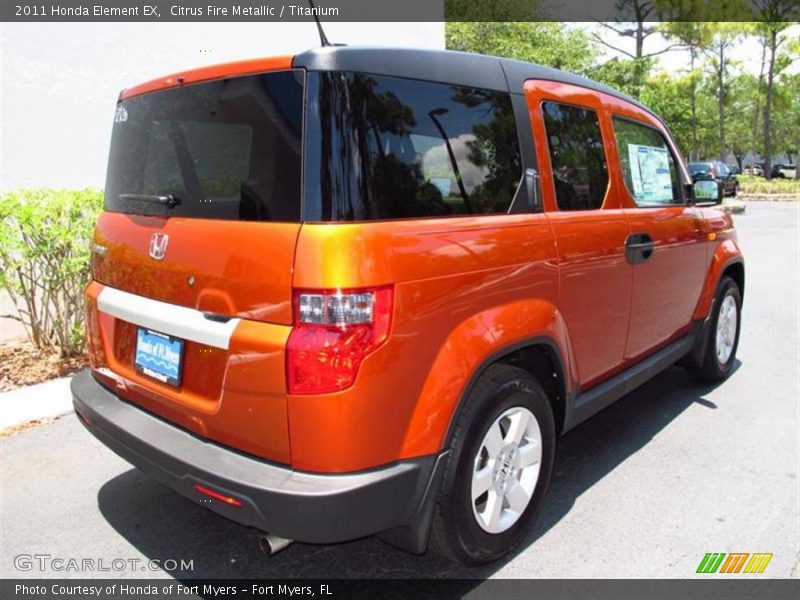 Citrus Fire Metallic / Titanium 2011 Honda Element EX