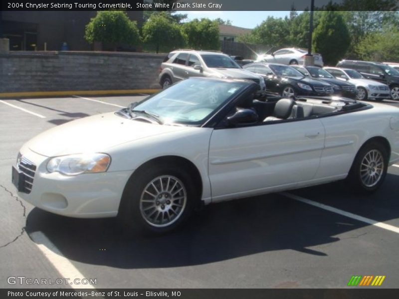 Stone White / Dark Slate Gray 2004 Chrysler Sebring Touring Convertible