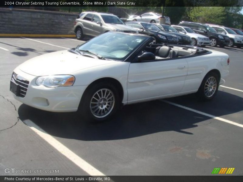 Stone White / Dark Slate Gray 2004 Chrysler Sebring Touring Convertible