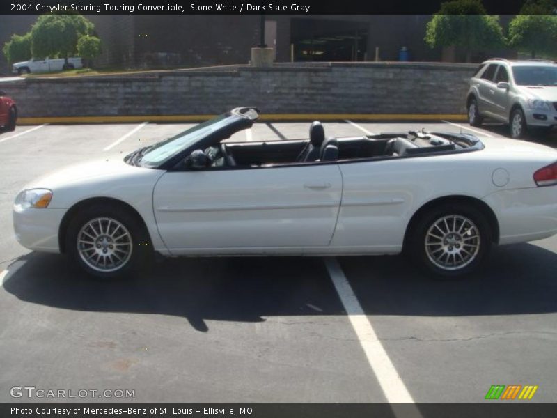 Stone White / Dark Slate Gray 2004 Chrysler Sebring Touring Convertible