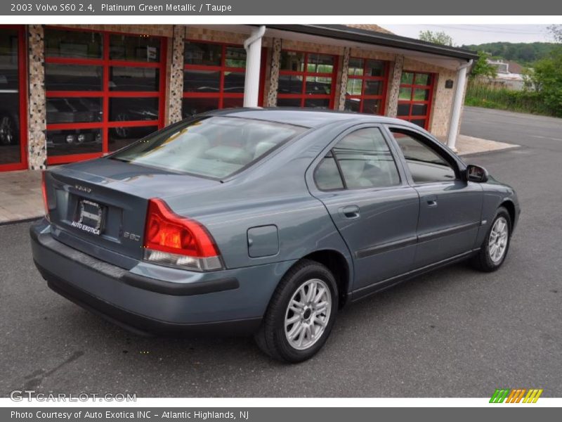 Platinum Green Metallic / Taupe 2003 Volvo S60 2.4