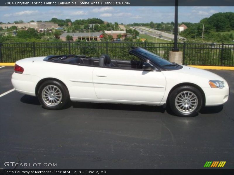 Stone White / Dark Slate Gray 2004 Chrysler Sebring Touring Convertible