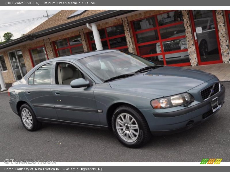 Platinum Green Metallic / Taupe 2003 Volvo S60 2.4