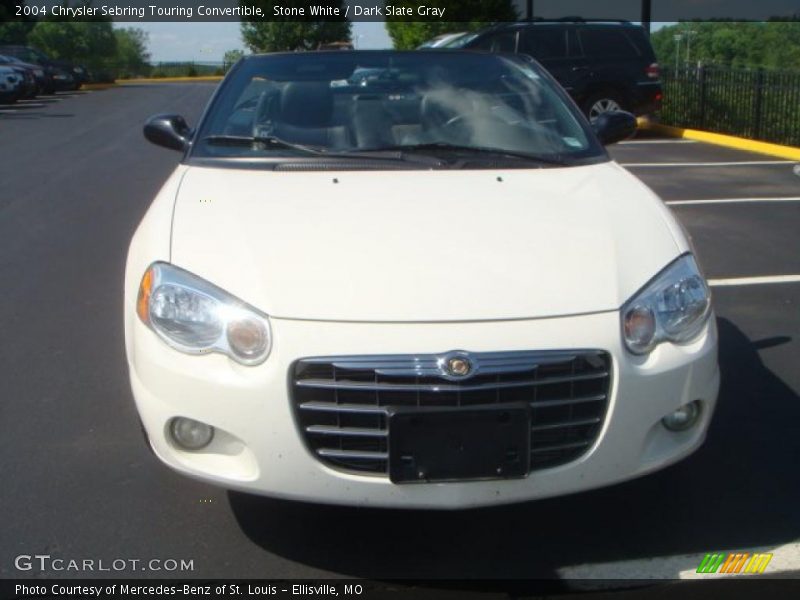 Stone White / Dark Slate Gray 2004 Chrysler Sebring Touring Convertible