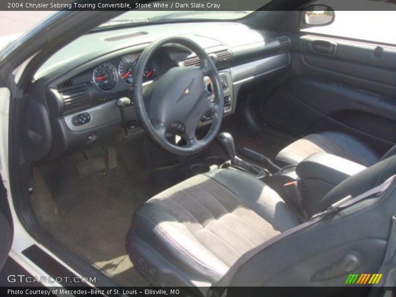 Stone White / Dark Slate Gray 2004 Chrysler Sebring Touring Convertible