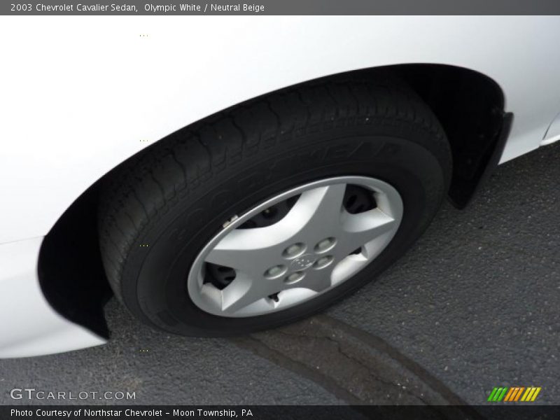 Olympic White / Neutral Beige 2003 Chevrolet Cavalier Sedan