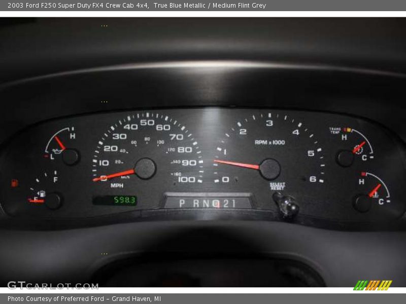  2003 F250 Super Duty FX4 Crew Cab 4x4 FX4 Crew Cab 4x4 Gauges