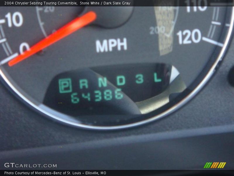 Stone White / Dark Slate Gray 2004 Chrysler Sebring Touring Convertible