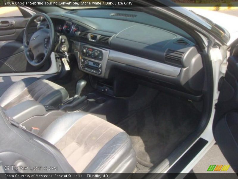 Stone White / Dark Slate Gray 2004 Chrysler Sebring Touring Convertible