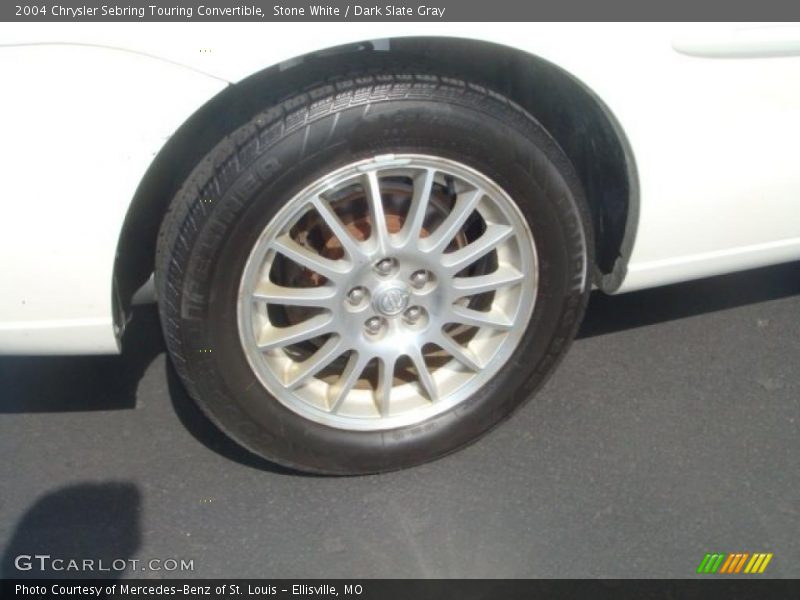 Stone White / Dark Slate Gray 2004 Chrysler Sebring Touring Convertible