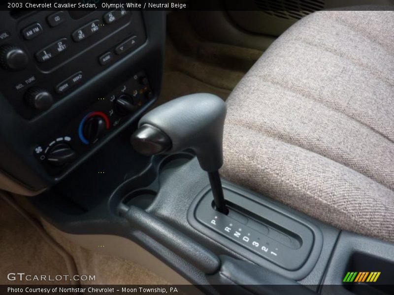 Olympic White / Neutral Beige 2003 Chevrolet Cavalier Sedan