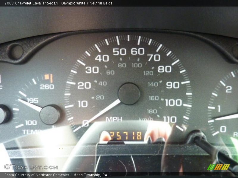 Olympic White / Neutral Beige 2003 Chevrolet Cavalier Sedan