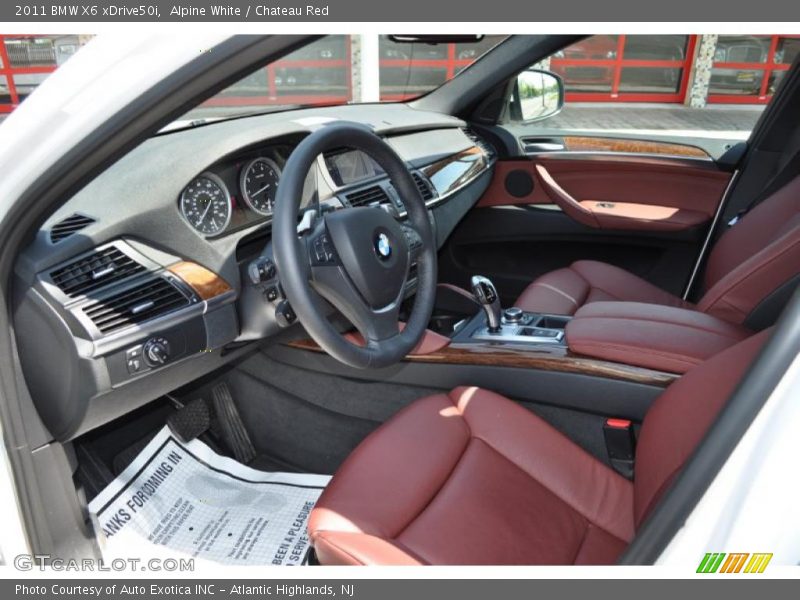  2011 X6 xDrive50i Chateau Red Interior