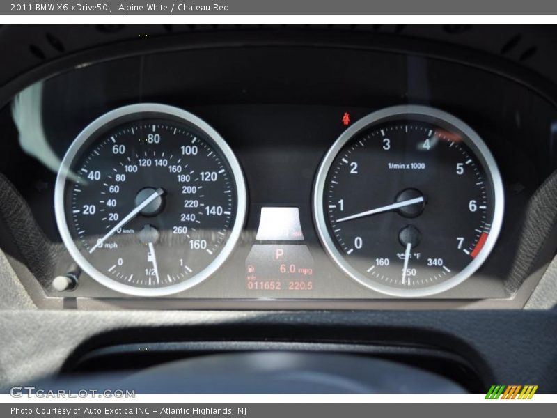  2011 X6 xDrive50i xDrive50i Gauges