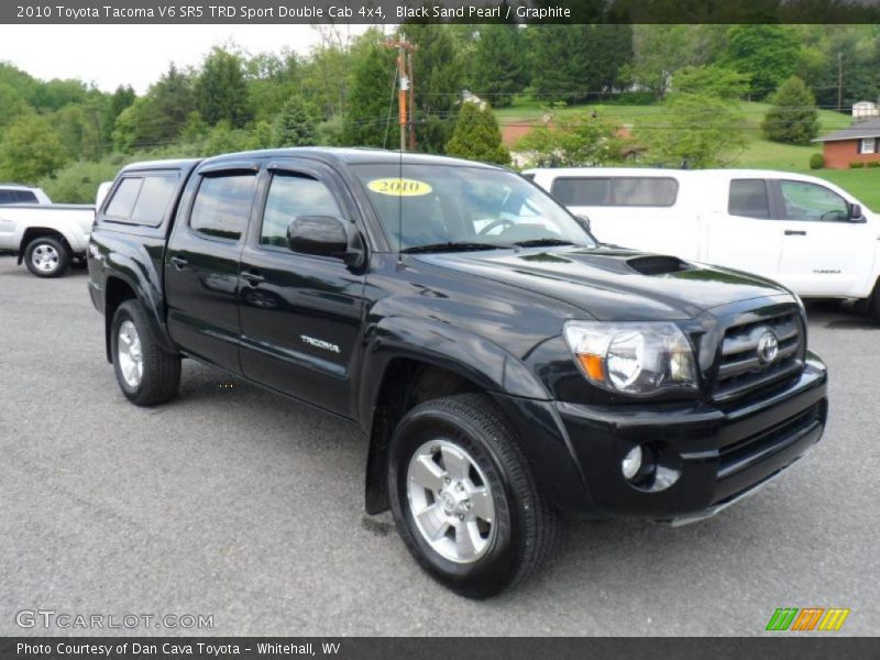Black Sand Pearl / Graphite 2010 Toyota Tacoma V6 SR5 TRD Sport Double Cab 4x4