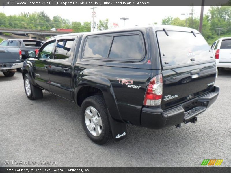 Black Sand Pearl / Graphite 2010 Toyota Tacoma V6 SR5 TRD Sport Double Cab 4x4