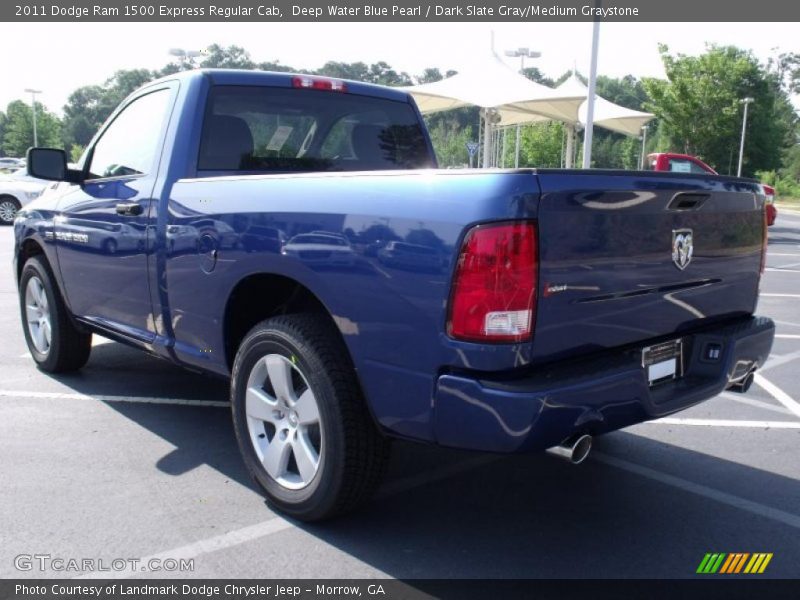 Deep Water Blue Pearl / Dark Slate Gray/Medium Graystone 2011 Dodge Ram 1500 Express Regular Cab