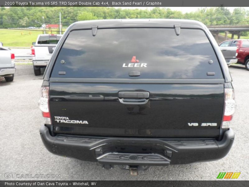 Black Sand Pearl / Graphite 2010 Toyota Tacoma V6 SR5 TRD Sport Double Cab 4x4