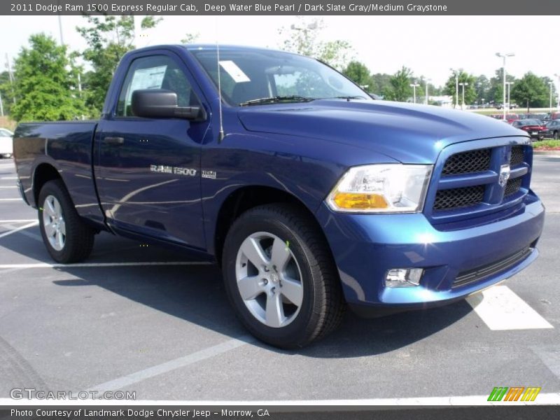 Front 3/4 View of 2011 Ram 1500 Express Regular Cab