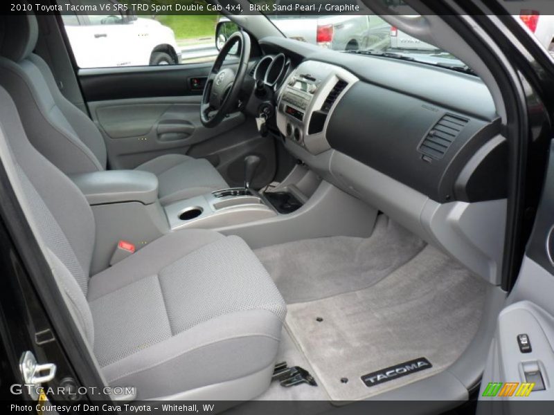 Black Sand Pearl / Graphite 2010 Toyota Tacoma V6 SR5 TRD Sport Double Cab 4x4
