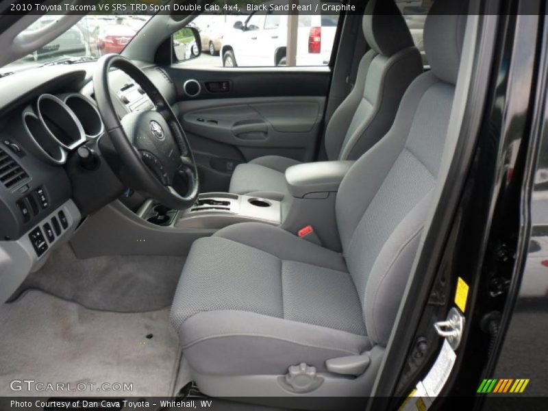Black Sand Pearl / Graphite 2010 Toyota Tacoma V6 SR5 TRD Sport Double Cab 4x4