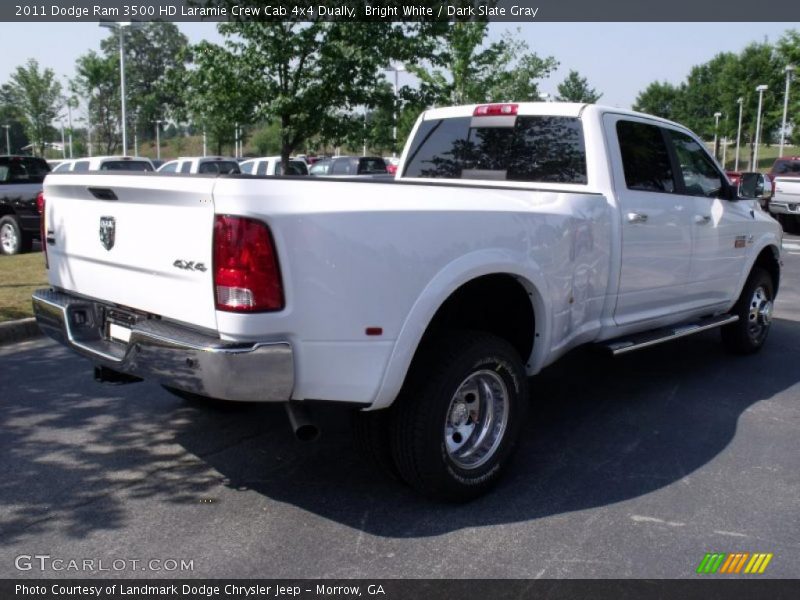 Bright White / Dark Slate Gray 2011 Dodge Ram 3500 HD Laramie Crew Cab 4x4 Dually