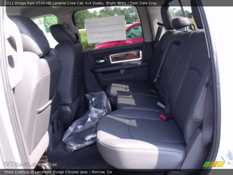Bright White / Dark Slate Gray 2011 Dodge Ram 3500 HD Laramie Crew Cab 4x4 Dually